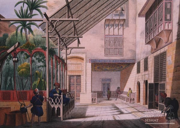 Casa histórica sobre el canal Khalij, archivo Pascal Coste