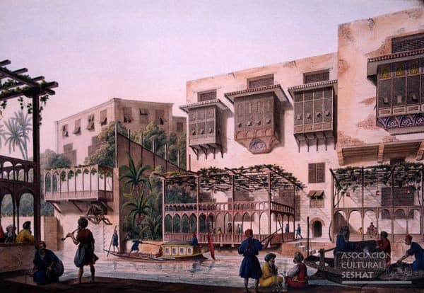 Canal Khalij en El Cairo, archivo Pascal Coste