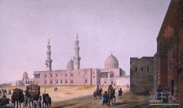 Exterior de Barqouq en El Cairo, archivo Pascal Coste